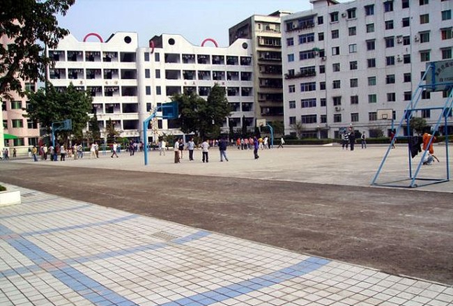 四川省达县职业高级中学(达川区职高)篮球场