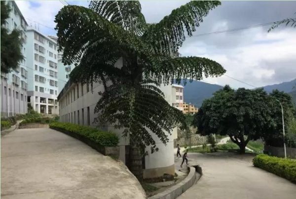 绿春县民族职业高级中学校园一角 绿春县民族职业高级中学校园一角